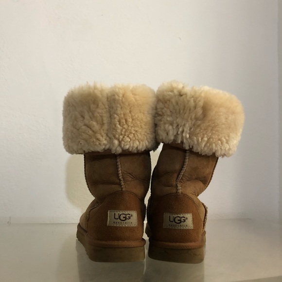 UGG Boots Women’s Tall Chestnut Suede Size 5 - Picture 5 of 7